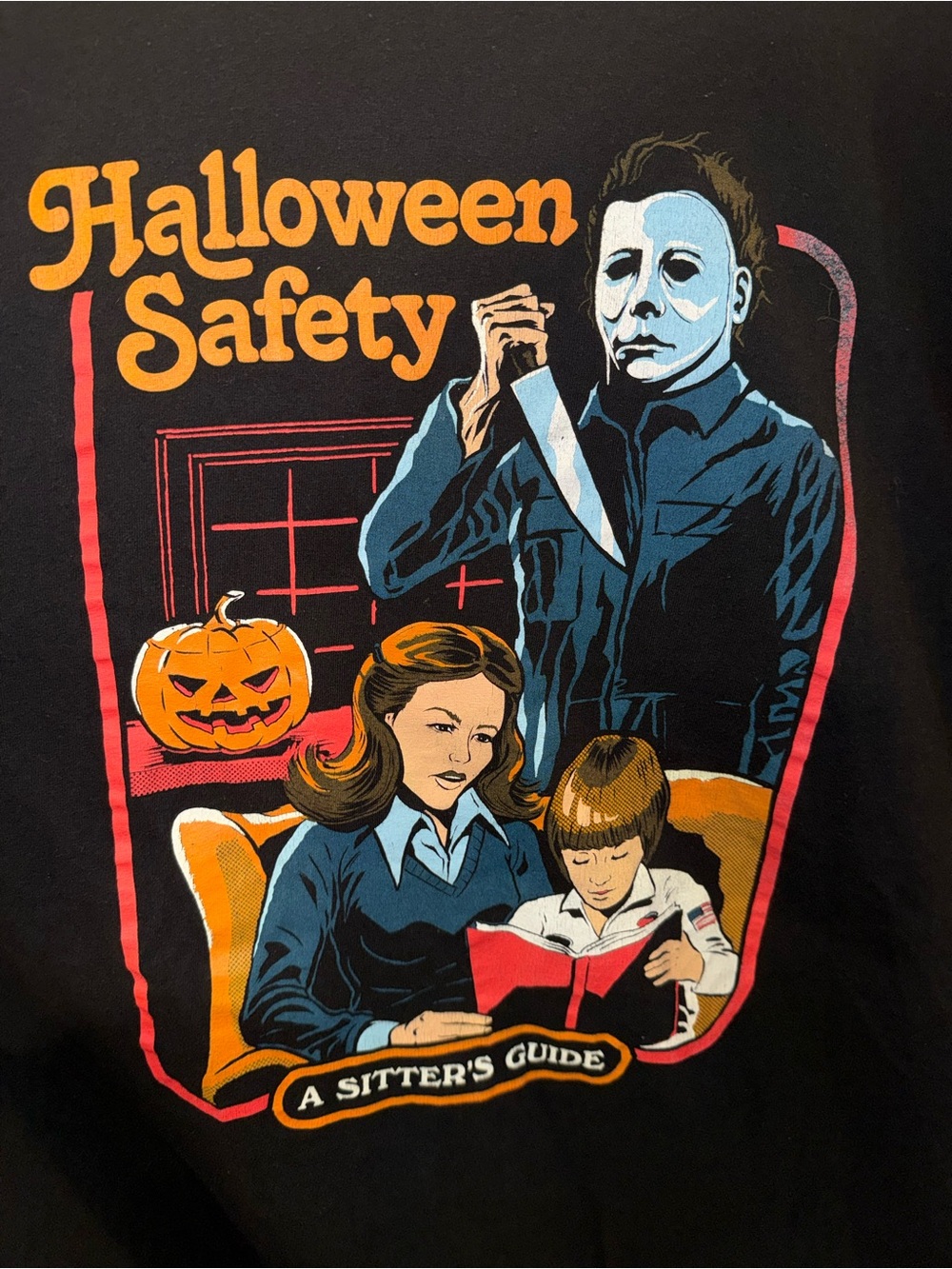 Hot Topic Halloween Safety Graphic Tee featuring Michael Myers